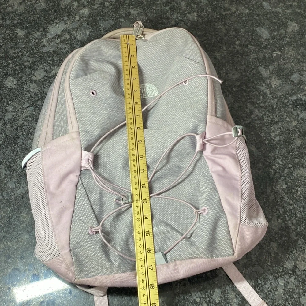 The North Face Jester Backpack Purple Grey Hiking School Travel
